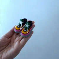 کفش دکوری دست دوز یلدایی آویز خودرو