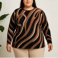 بلوز طرحدار زنانه ترک وارداتی