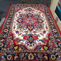 یک جفت فرش دست‌باف سالاری ۶ متری کرم