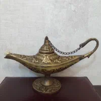 چراغ جادو برنجی سنگین قدیمی