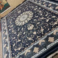 فرش ۱۲ متری جفت سرمه ای طلاکوب نوآکبند|فرش|مشهد, شهید مطهری|دیوار