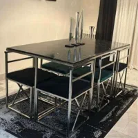 میز غذاخوری ناهار خوری فلزی کمجا با ضمانت