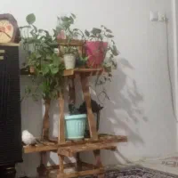 پایه گلدون پایه گلدان چوبی