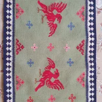 گلیم دست بافت سوزنی،پشم گوسفند بختیاری|گلیم، جاجیم، گبه|اصفهان, همت‌آباد|دیوار