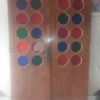 درب چوبی سالم هفت حوض نارمک