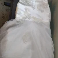 لباس عروس مزونی مدل ماهی گیپور (سایز38)|لباس|تبریز, |دیوار