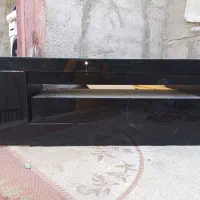 میز تلویزیون گلس مشکی تمیز|میز تلویزیون|بومهن, |دیوار