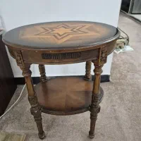 میز تلفن ومیز شیشه ای وتلفن رومیزی