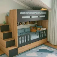 تخت دو طبقه مدل پله منبری