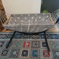 روروئک موزیکال دلیجان،پشه بند چتری،گهواره سنتی بان|اسباب و اثاث بچه|محمودآباد, |دیوار