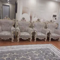 مبل سلطنتی ۹ نفره|مبلمان خانگی و میز عسلی|صومعه‌سرا, |دیوار