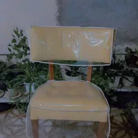 دو عدد صندلی روکش دار