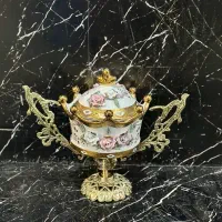 ست چینی و ترکیب برنز|ظروف سرو و پذیرایی|ری, ملکآباد|دیوار