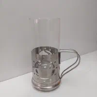 لیوان شربت خوری پایه استیل