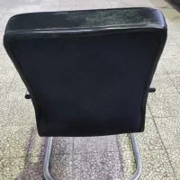 صندلی چرم اداری پایه فلزی|مبلمان اداری|رشت, لاکان شهر|دیوار