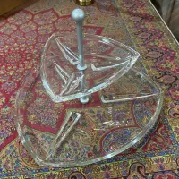 شیرینی خوری دو طبقه کریستال