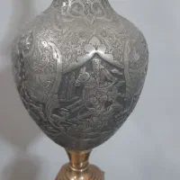 قلیون برنجی و قدیمی قلم کار استاد نادر حاج اوغلی|کلکسیون اشیاء عتیقه|تهران, دانشگاه شریف|دیوار