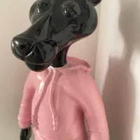 مجسمه دکوری پلنگ صورتی|مجسمه، تندیس، ماکت|سمنان, |دیوار