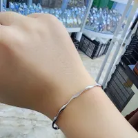 دستبند بنگل نقره اصل ۹۲۵ (بدون‌نگین )|بدلیجات|کرمانشاه, |دیوار