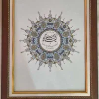 تابلو خط با قاب چوبی