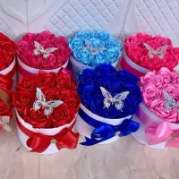 انواع گلهای زیباباماندگاری بالاگل ربانی کد05 پریسا|گل مصنوعی|شیراز, کوشک میدان|دیوار