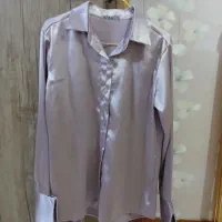 شومیز ساتن رنگ پوست پیازی