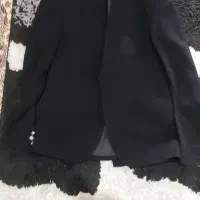 کت تک مشکی یقه دیپلمات