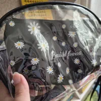 کیف لوازم آرایشی سه تیکه بابونه