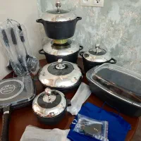 سرویس قابلمه چدن قدیمی آلمانی اکبند|ظروف پخت‌وپز|تهران, امیر بهادر|دیوار
