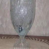 کلمن شیشه‌ای میوه خوری  پایه دار و استندپایه دار