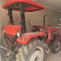 تراکتور فرگوسن با تریلی و بیل لودری