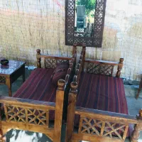 تخت چوبی ۹ نفره جهت کافه رستوران|مبلمان خانگی و میز عسلی|تهران, آسمان|دیوار