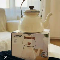 کتری تک لعابی دسته چوبی برند اصل EMSAN ترکیه|قوری، کتری، قهوه‌ساز دستی|تهران, تهرانپارس شرقی|دیوار