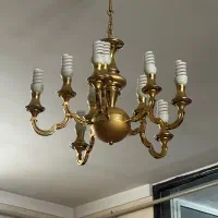 لوستر برنز|لوستر و چراغ آویز|زنجان, |دیوار