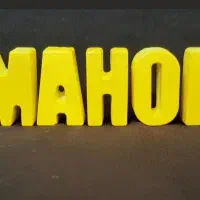 بیس خام و رنگی حروف انگلیسی گچی