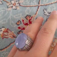 انگشتر نقره عقیق کبود|جواهرات|آران و بیدگل, |دیوار