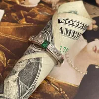 انگشتر کلکسیونی زمرد پنجشیر افغال اصل مخراج الماس|جواهرات|تهران, اقدسیه|دیوار