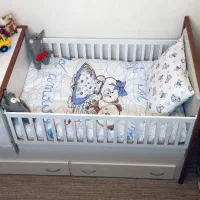 تخت و کمد کودک به همراه تشک خوشخواب