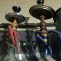 قلیان چوبی دو عدد