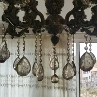 یک عدد لوستر برنز اصل|لوستر و چراغ آویز|تبریز, |دیوار