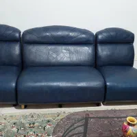 مبلمان چرم ۷ نفره|مبلمان خانگی و میز عسلی|شاهین‌شهر, نظامی|دیوار