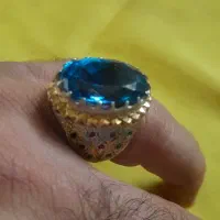 انگشتر نقره توپاز اصل