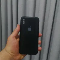 قاب سیلیکونی مشکی آیفون x و xs