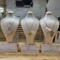 نیم ست طلا پلاک و زنجیر طلا نمادار و قیمت مناسب