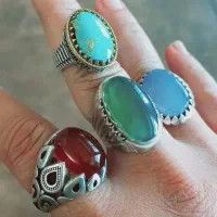 انگشتر فیروزه و عقیق|جواهرات|شیراز, شهرک ولیعصر|دیوار