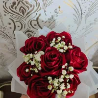 دسته گل ربانی|صنایع دستی و سایر لوازم تزئینی|اردکان, |دیوار