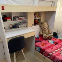 تخت دو طبقه کودک وکنسول همراه