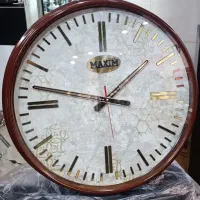 ساعت دیواری حروف یونانی و عدارسایز 48cm در دورنگ|ساعت دیواری و تزئینی|اراک, |دیوار