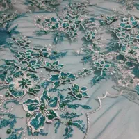 پارچه ی مجلسی کارشده کرپ وتور