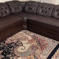 مبل ال هفت نفره + میز عسلی بزرگ و دوتا کوچیک